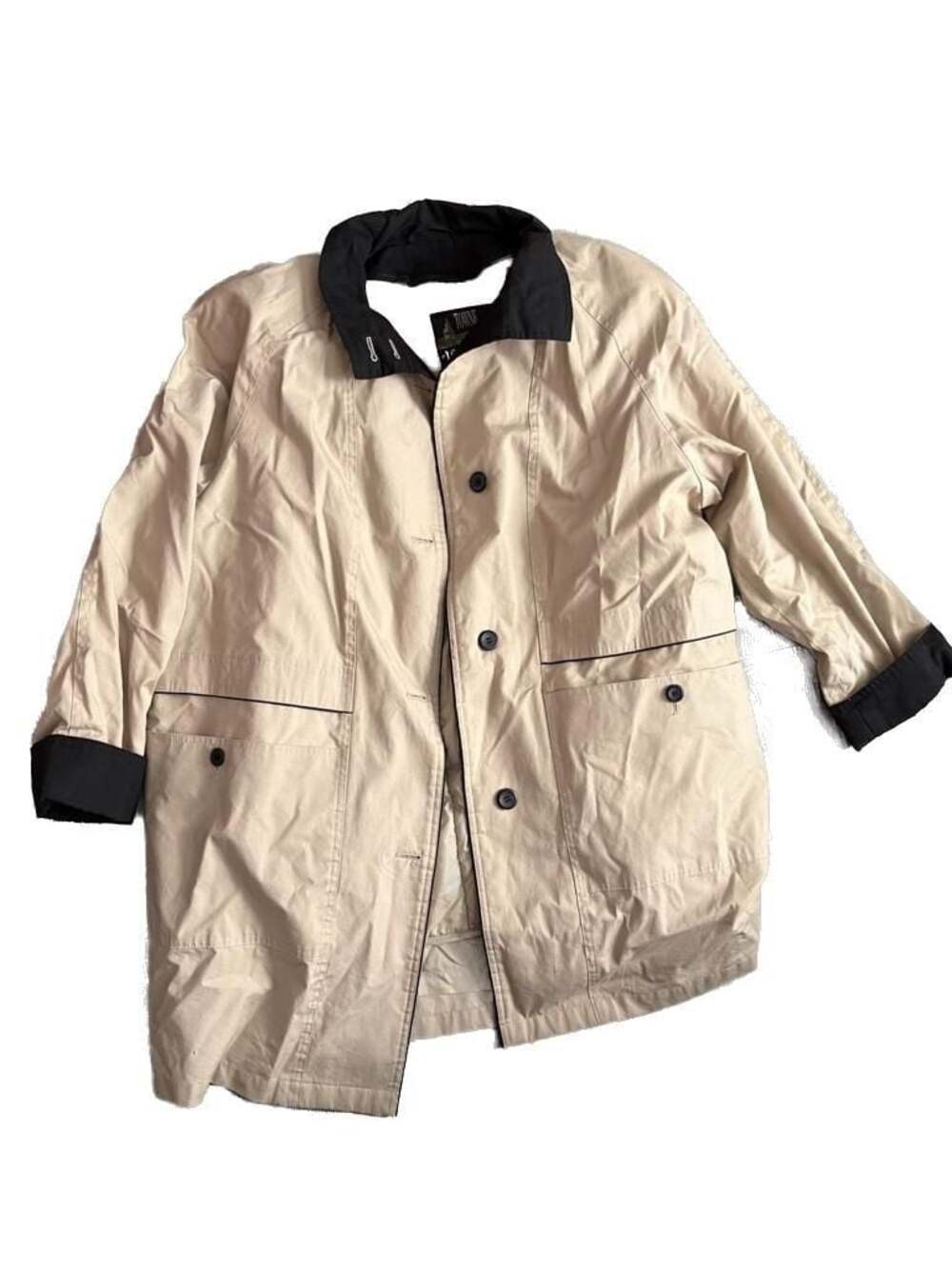 Vintage London Fog Womens Raincoat size 12 trench coat double lined